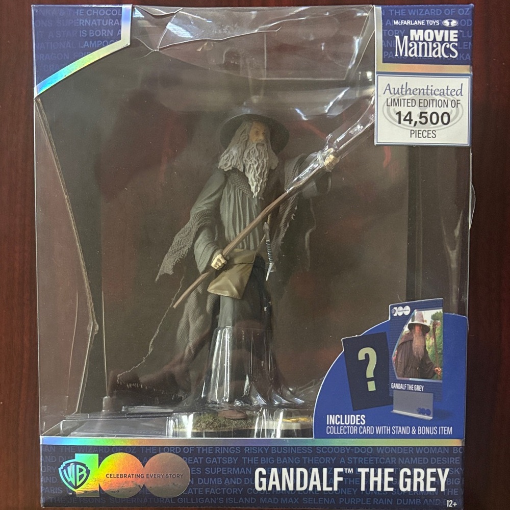 Gandalf the Grey Action Figure by Warner Bros  Lord of the Rings - Picture 2 of 4